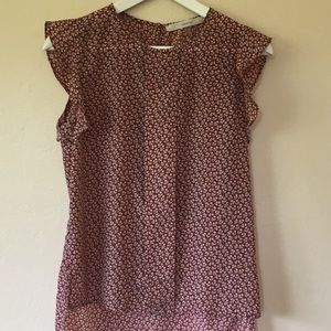 Floral stitchfix fun 2 fun ruffle sleeve blouse